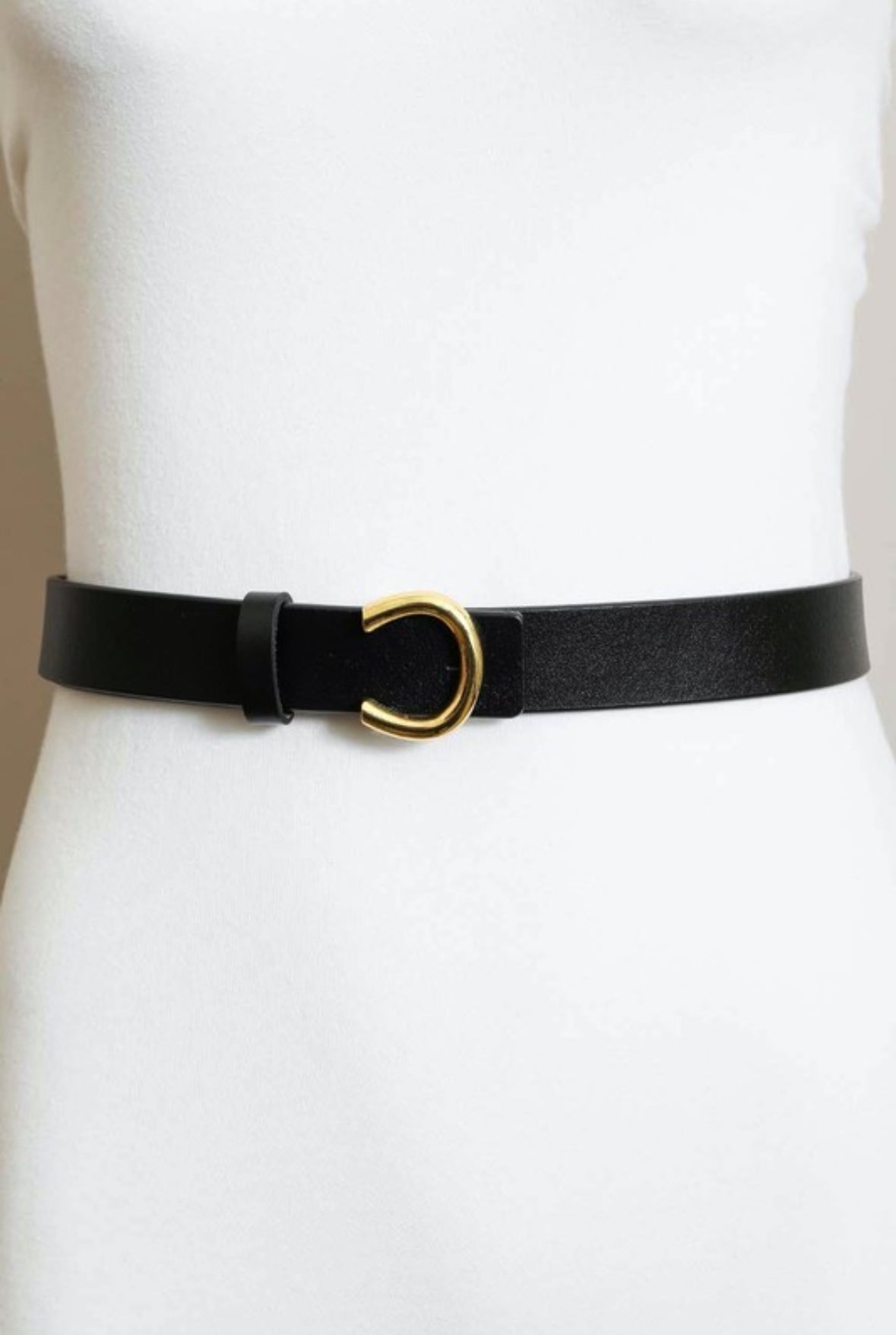 GENUINE LEATHER BLACK BELT - CĀPA Boutique