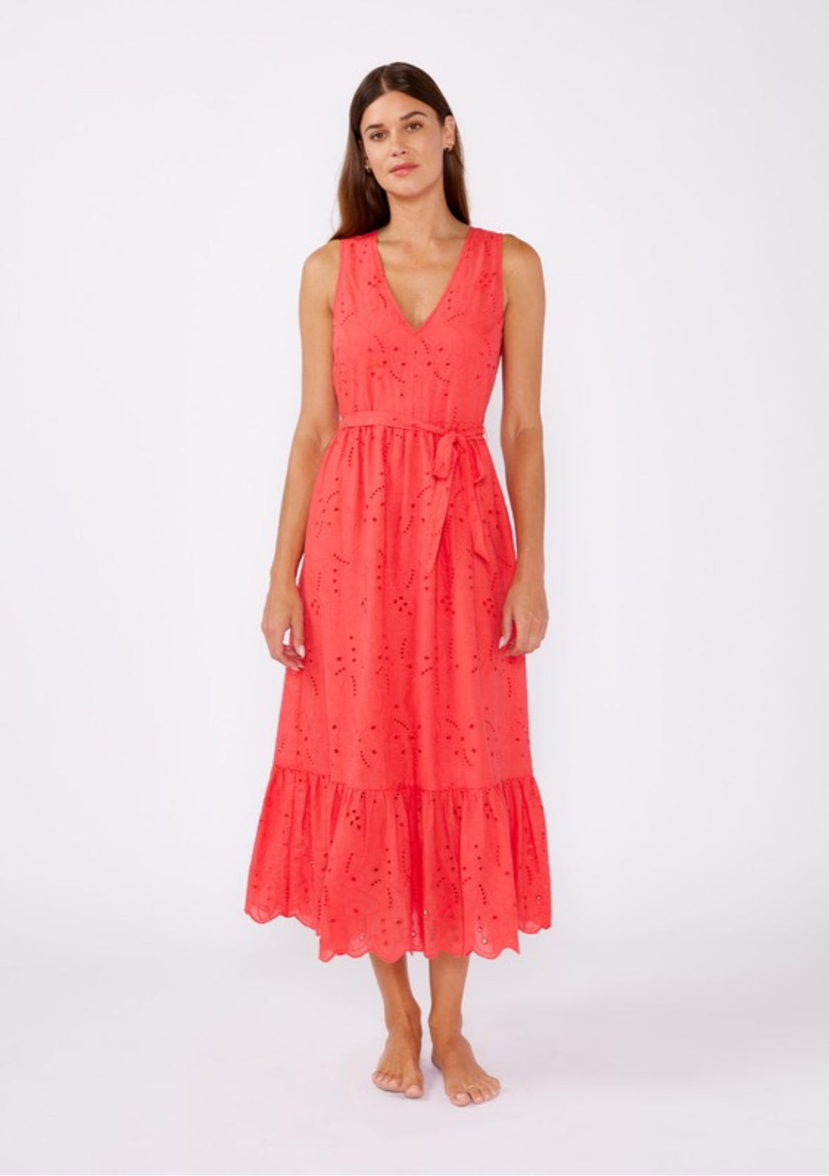 lola midi dress LOLA EYELET MIDI DRESS – CĀPA Boutique