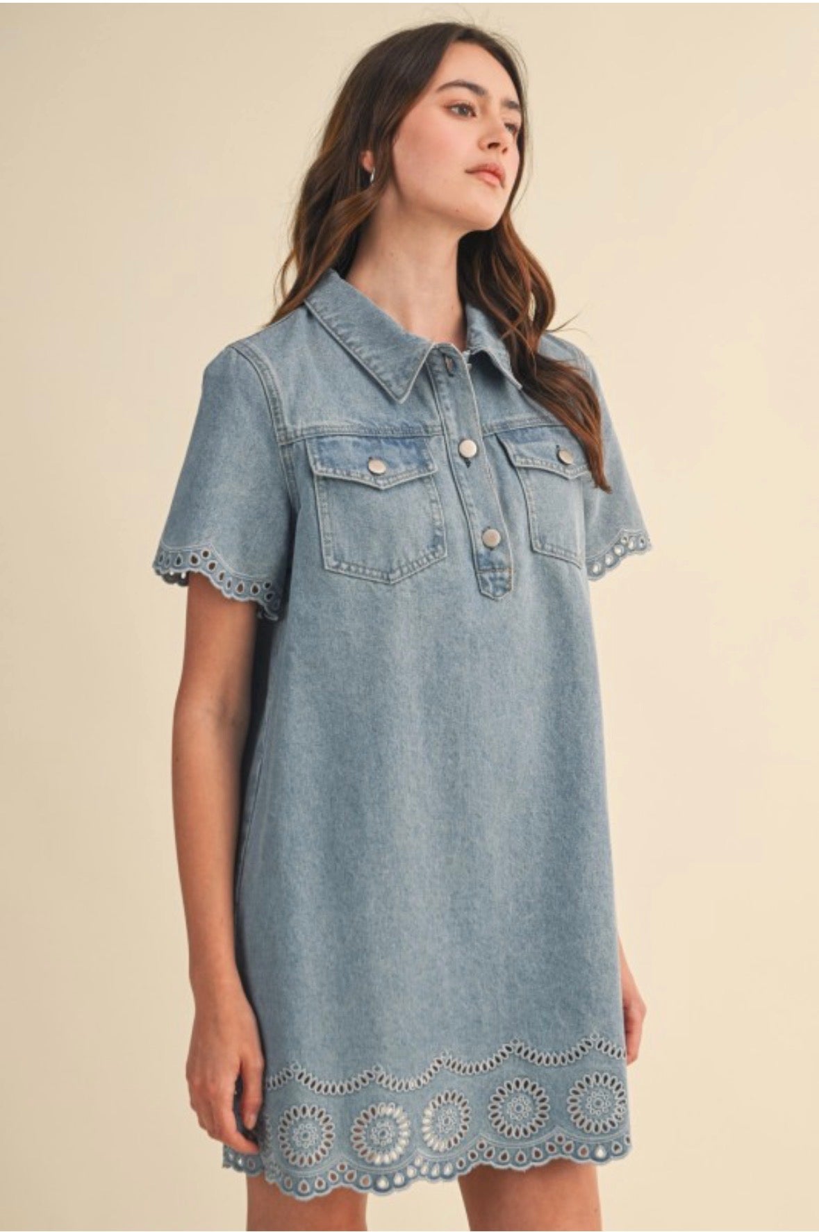 CALINA DENIM DRESS