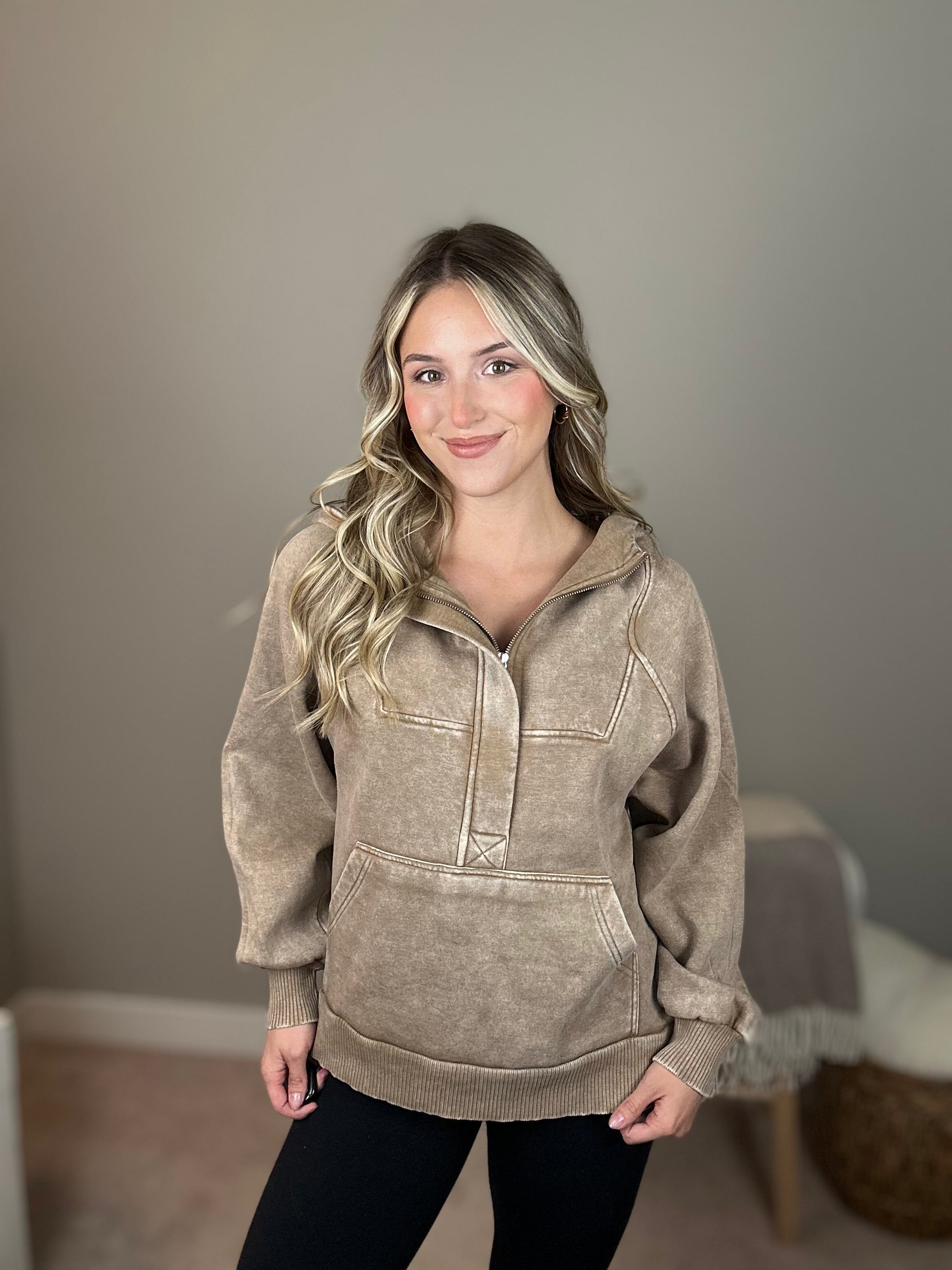 RYAN PLUSH HOODIE - DEEP CAMEL - CĀPA Boutique