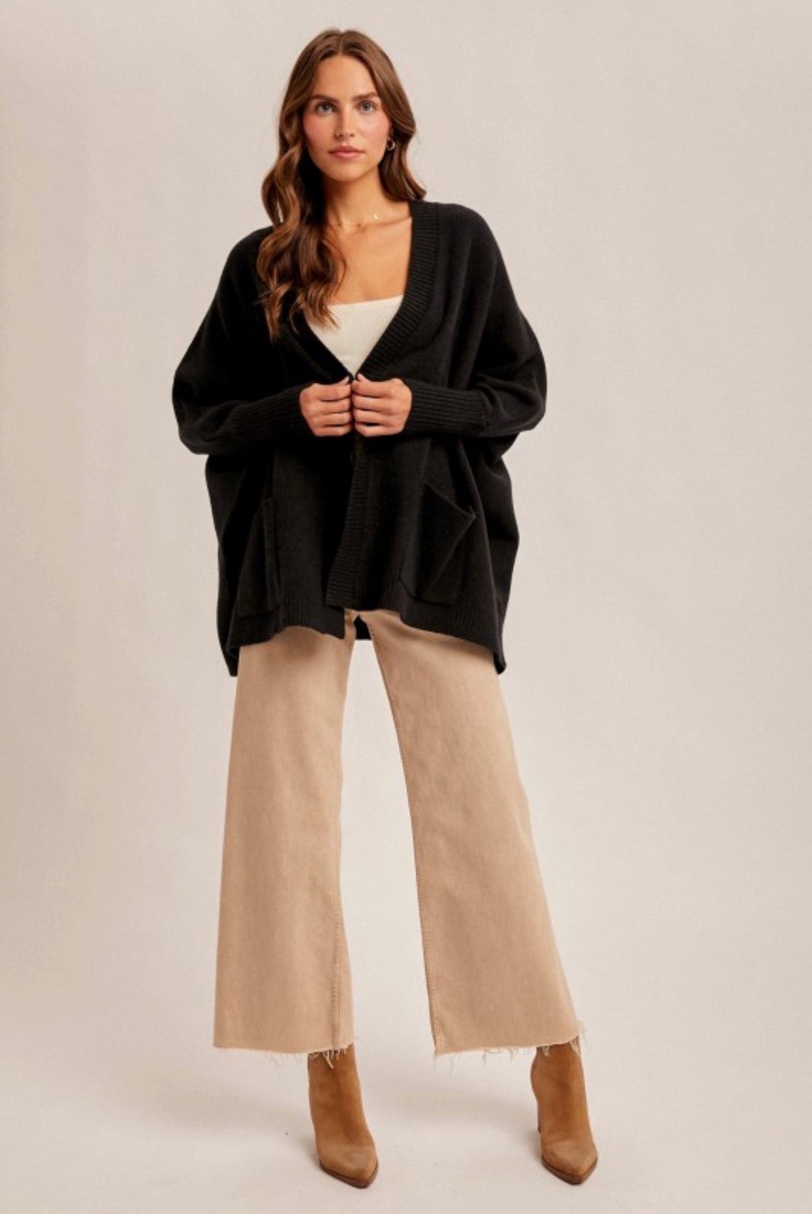 LAURA DOLMAN SLEEVE CARDIGAN