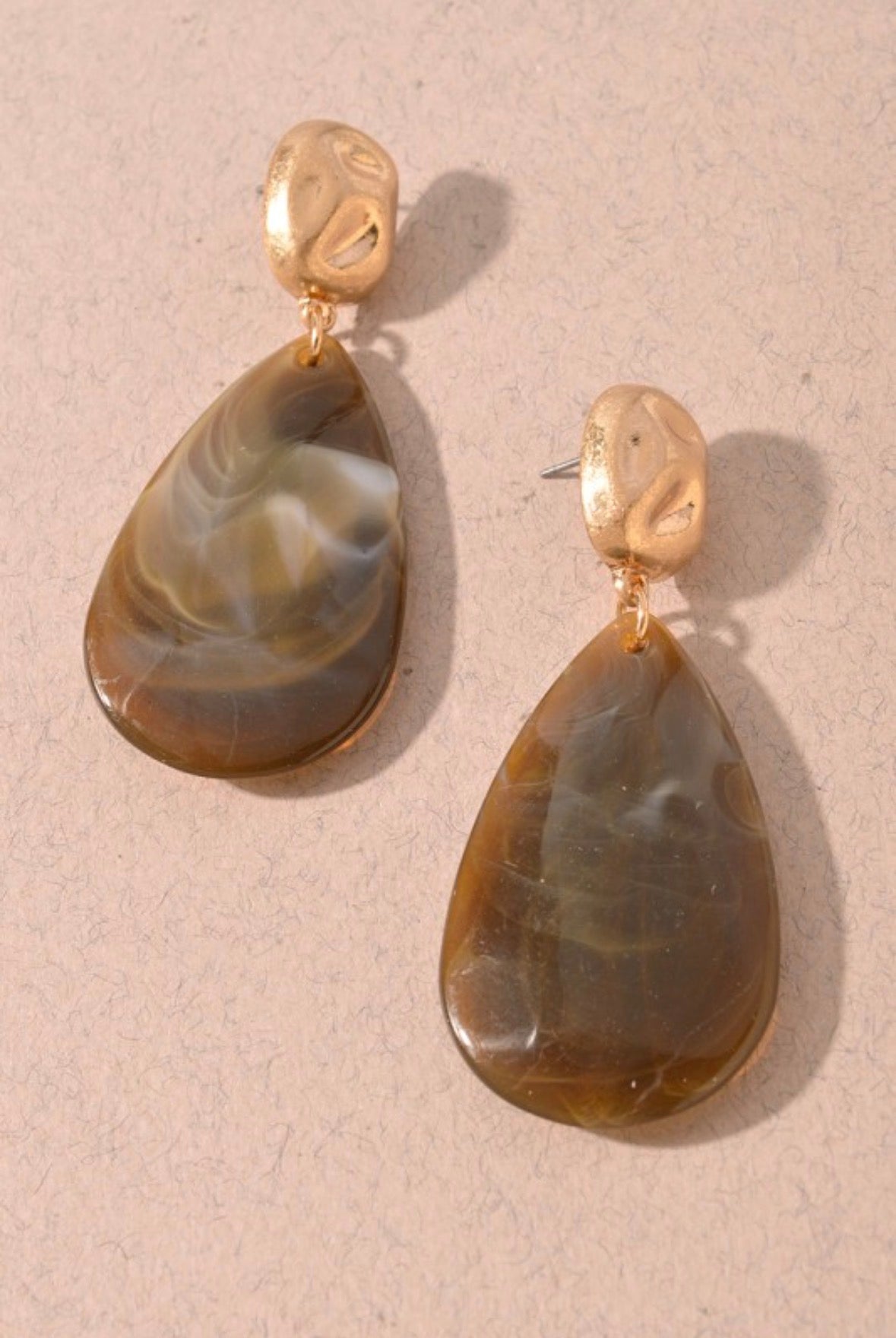 TEARDROP POST EARRINGS