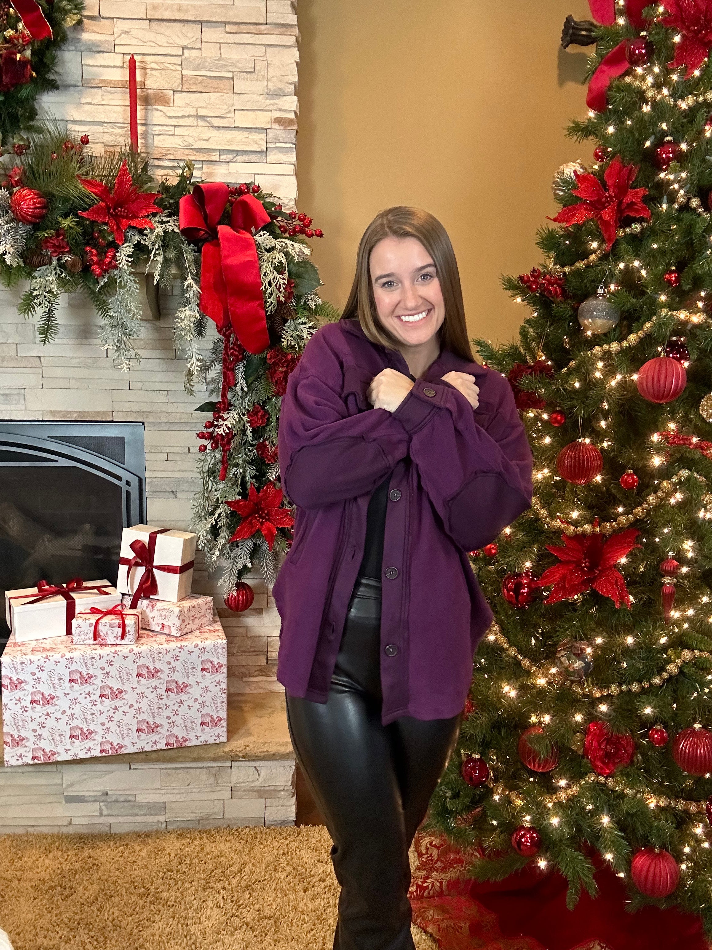 CELESTE FLEECE SHACKET