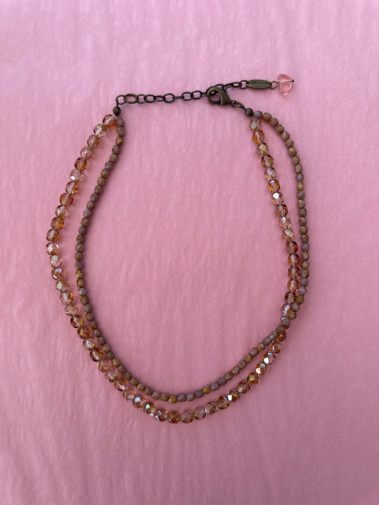 AMBER LAYERED NECKLACE