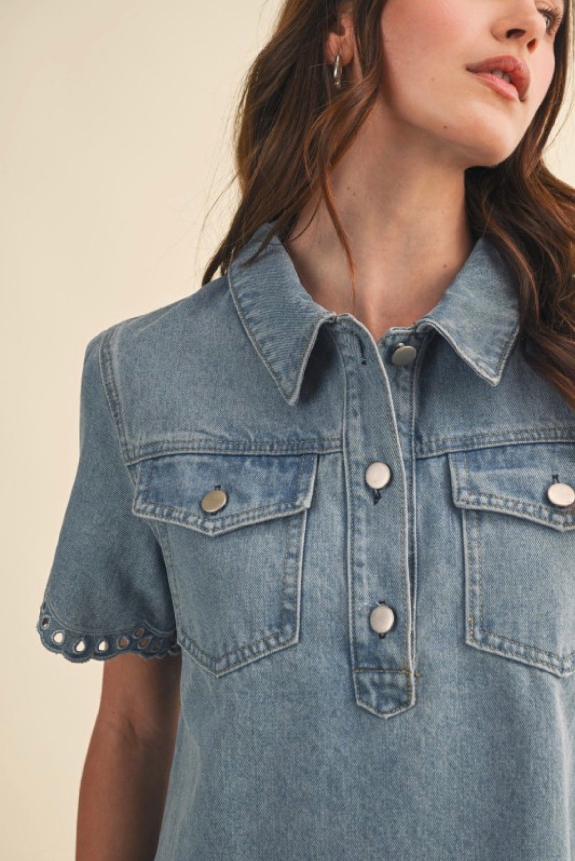 CALINA DENIM DRESS