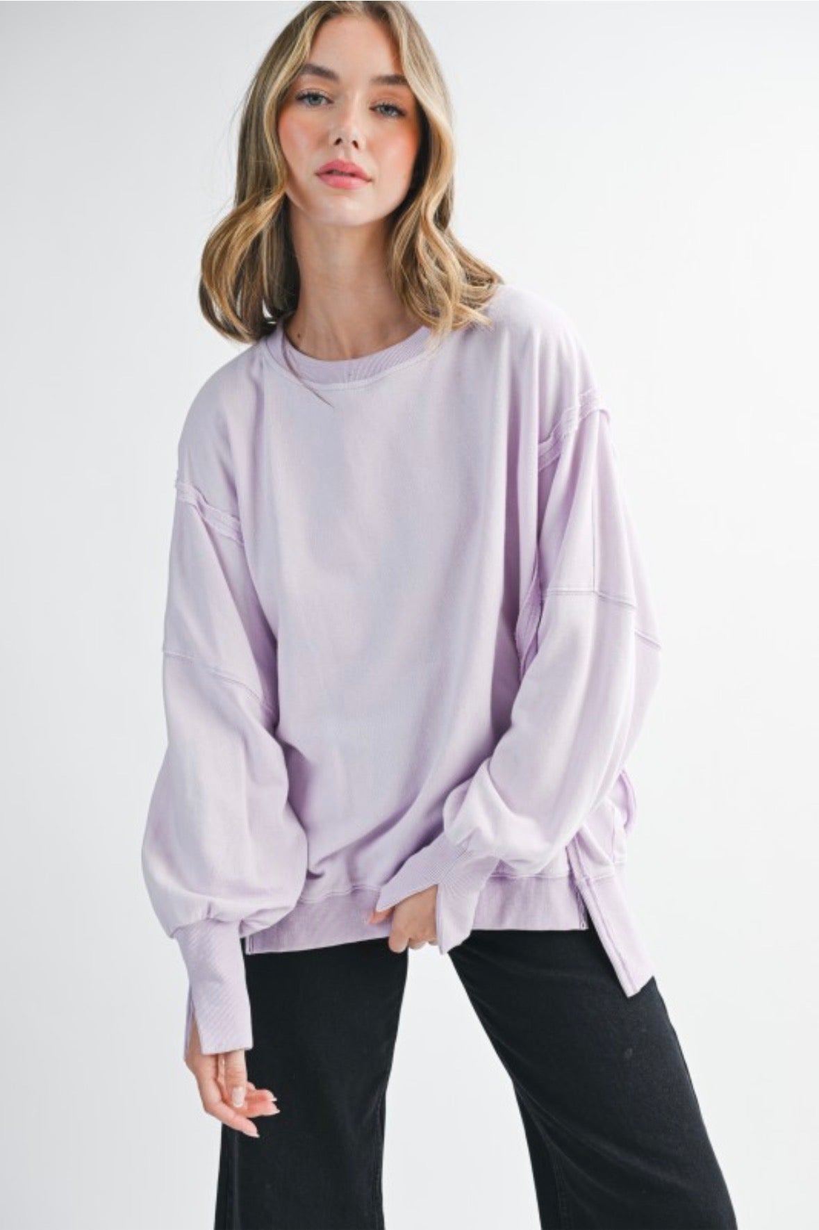LAILA LILAC PULLOVER – CĀPA Boutique
