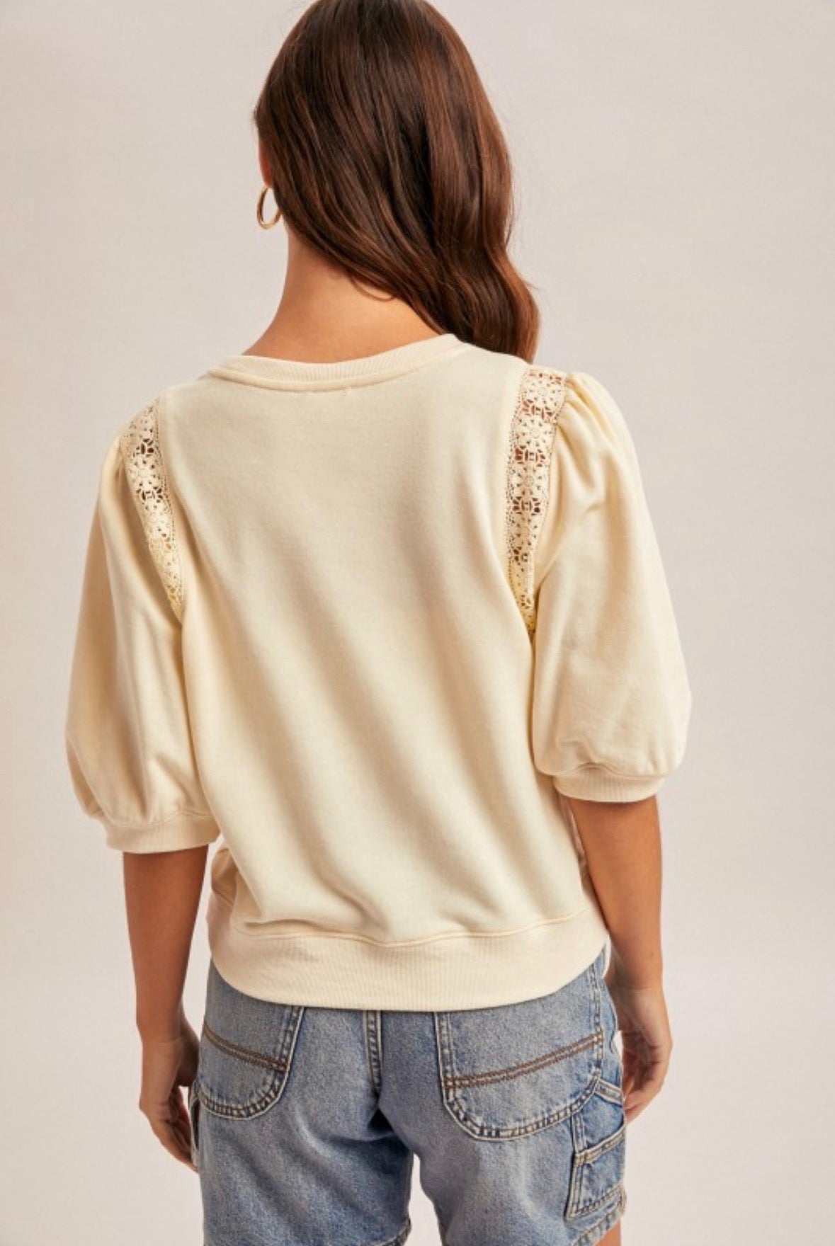 CORI LACE TRIM TOP