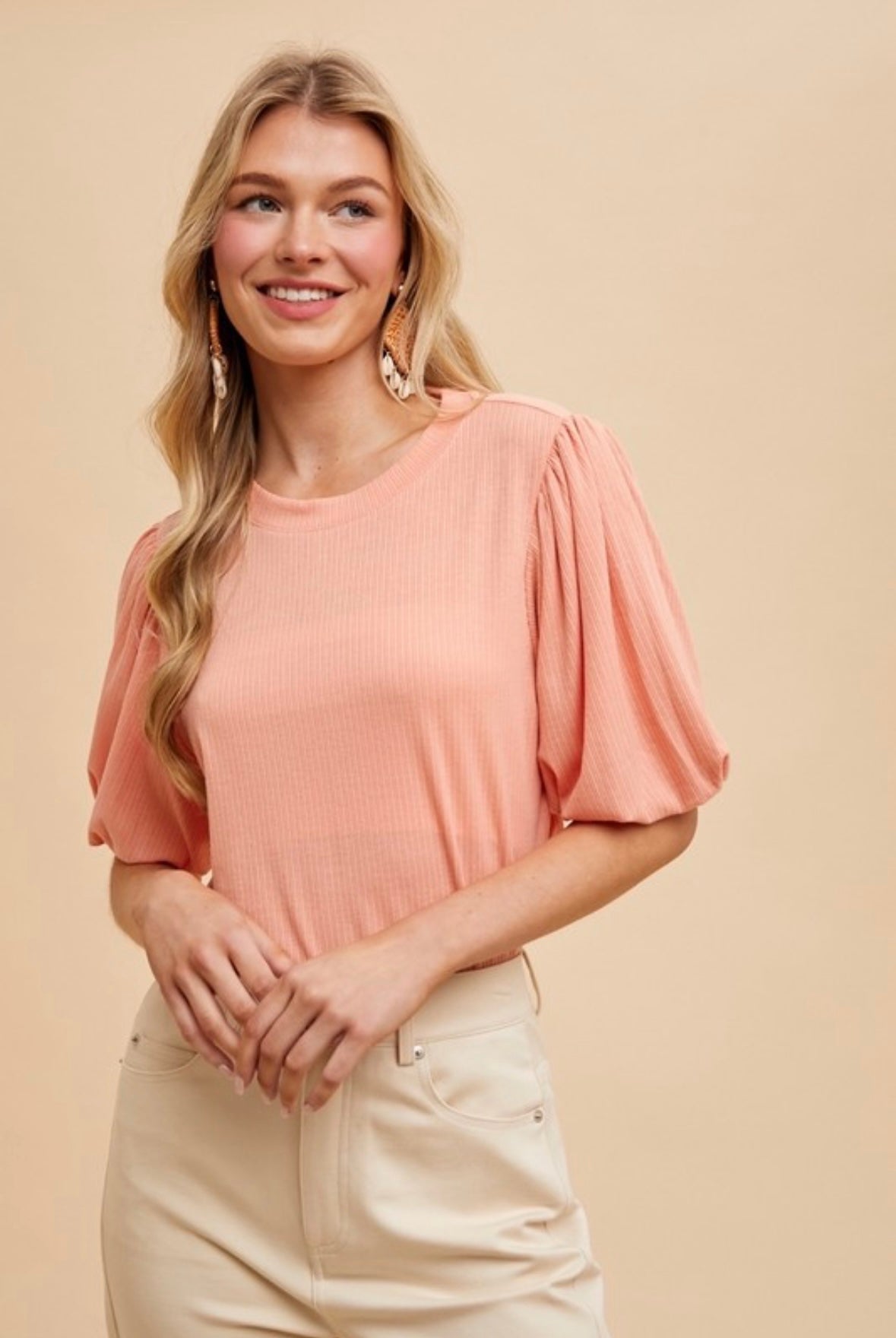 JULIE PUFF SLEEVE TEE