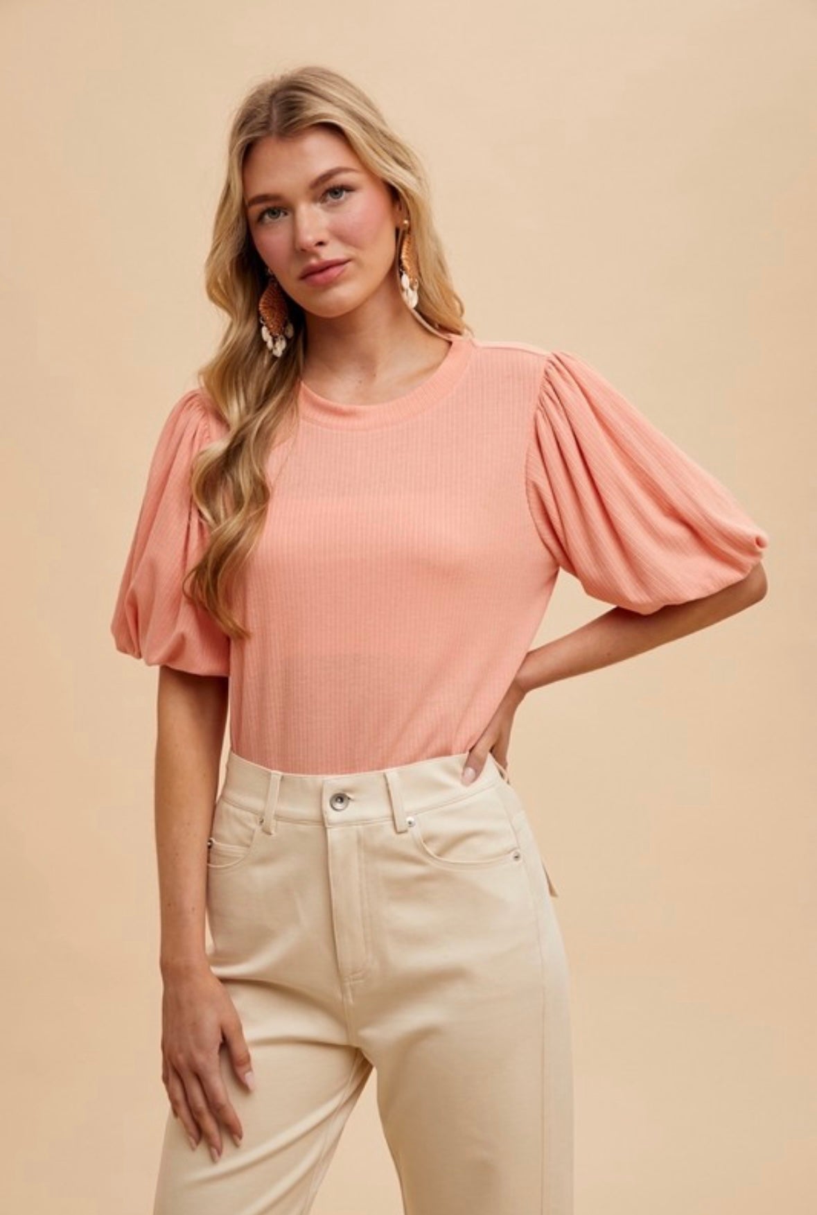 JULIE PUFF SLEEVE TEE