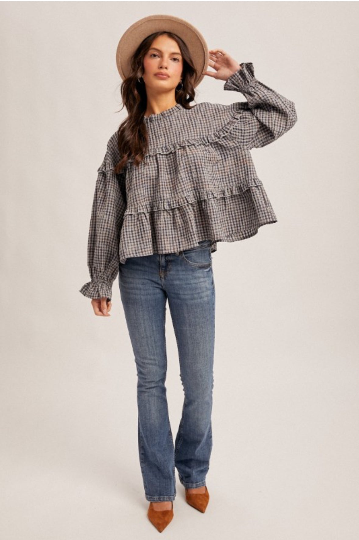 POPPY PLAID BLOUSE