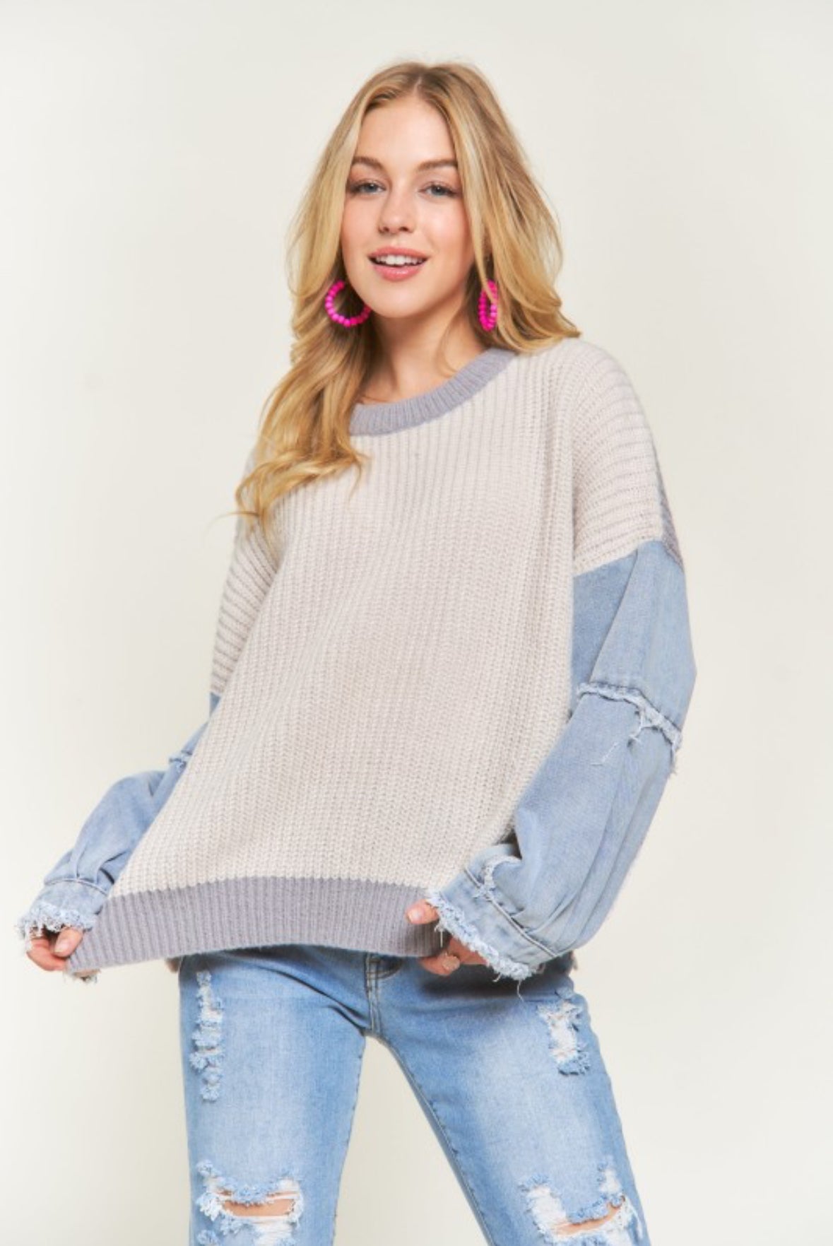 ALICE MIXED MEDIA SWEATER