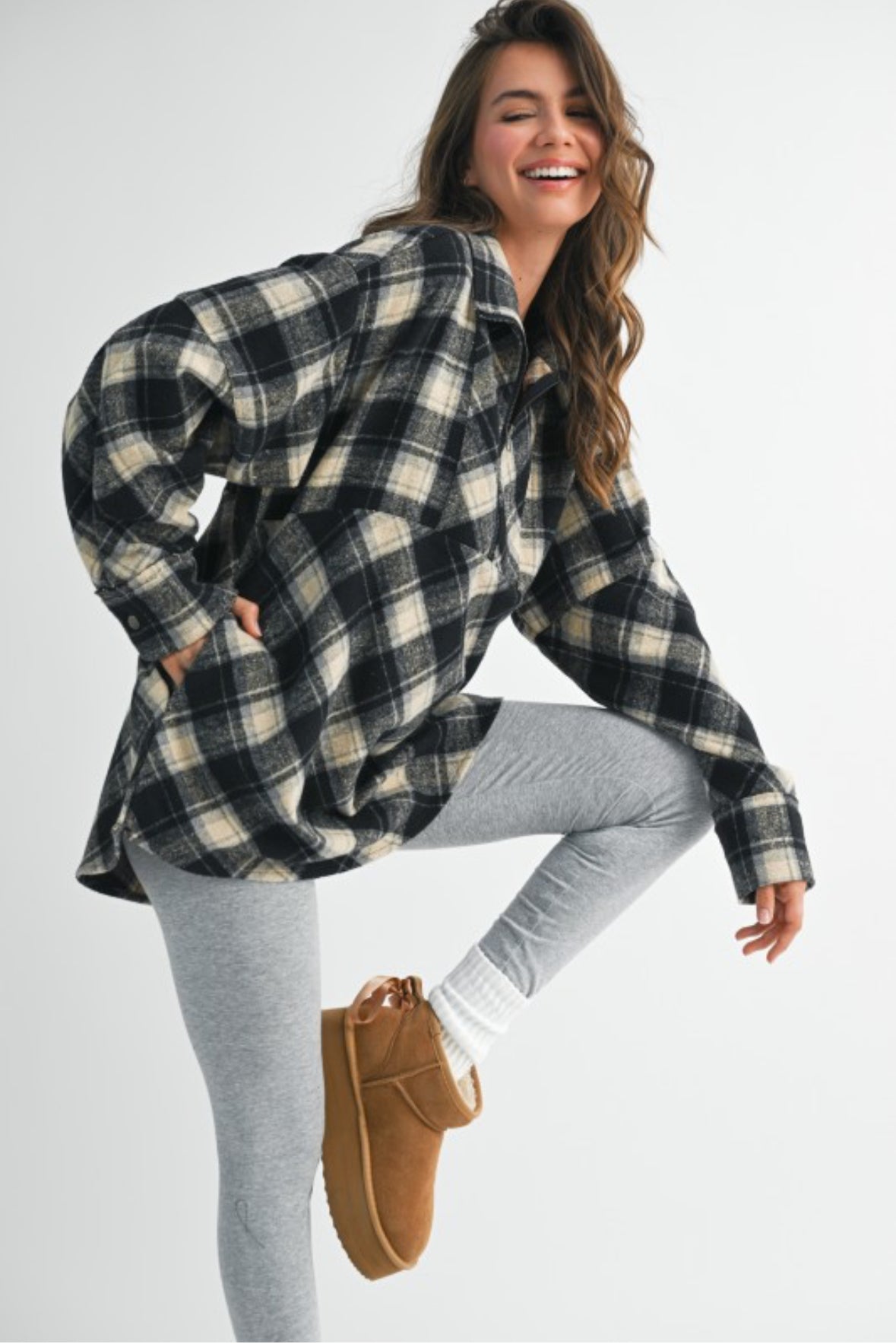 LANDRY PLAID PULLOVER