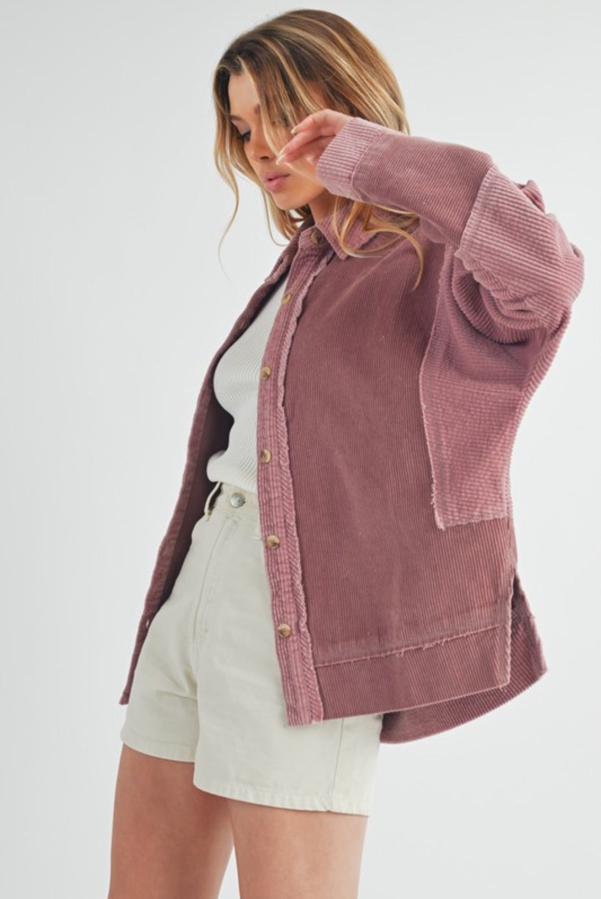 MANDY CORDUROY SHACKET